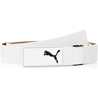 Puma All-in-One Schnitt-längenverstellbarer Herren Gurt in Weiß Weiß Einheitsgröße Puma All-in-One Schnitt-längenverstellbarer Herren Gurt in Weiß Weiß Einheitsgröße