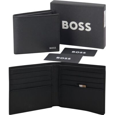 Hugo Boss Leder-Geldbörse Zair_8cc Bifold, Kreditkartenhalter - Schwarz Schwarz Einheitsgröße Hugo Boss Leder-Geldbörse Zair_8cc Bifold, Kreditkartenhalter - Schwarz Schwarz Einheitsgröße