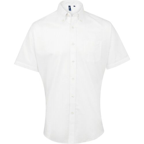 Premier - "Signature" Hemd für Herren kurzärmlig (Weiß) Weiß 18,5 Zoll