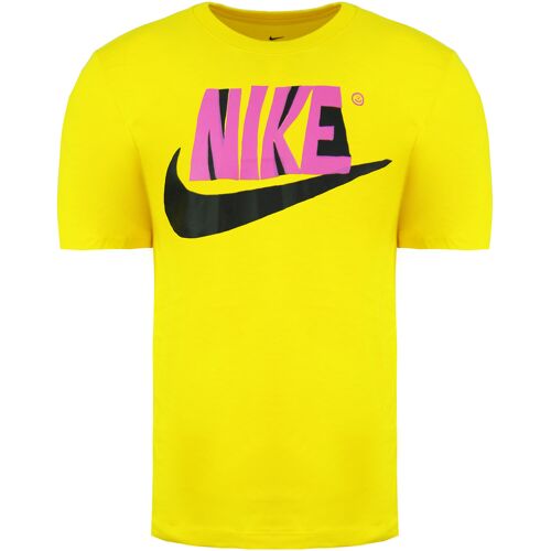 Nike Standard Fit Short Sleeve Crew Hals Yellow Herren T-Shirt Cu9104 735 Gelb S