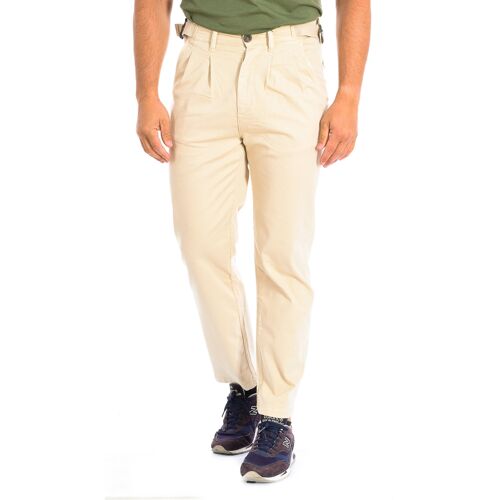 LA MARTINA Lange Hose mit gerade geschnittenem Saum und Gürtelschlaufen TMT013-TW321 man Beige 34 (Größe)