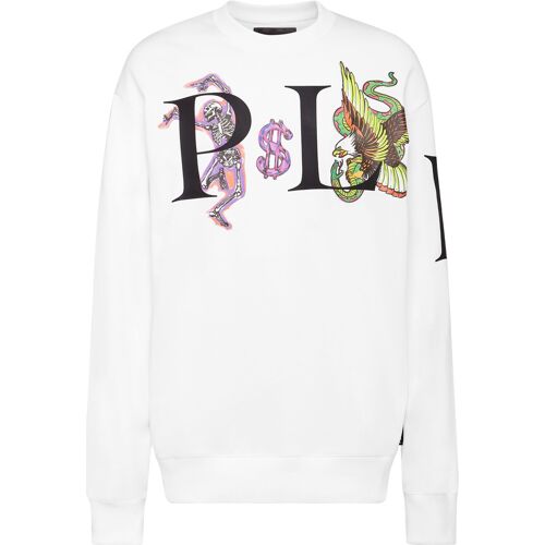 Philipp Plein Sweatshirt Tattoo Weiß L