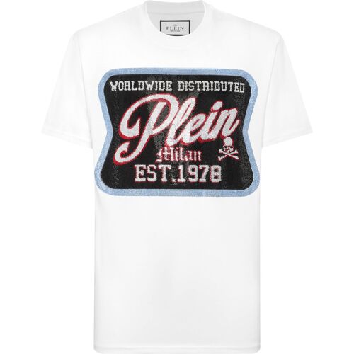 Philipp Plein T-Shirt Rundhalsausschnitt Milan Weiß XL