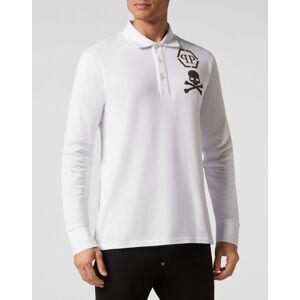 Philipp Plein Poloshirt Skull&Bones Weiß XL Philipp Plein Poloshirt Skull&Bones Weiß XL