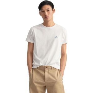 Gant 2XL Weiß Contrast Logo T-Shirt - T-Shirt Gant 2XL Weiß Contrast Logo T-Shirt - T-Shirt