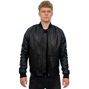 Infinity Leather Herren-Bomberjacke im Retro-Uni-Stil aus Leder – Pretoria Schwarz XL Infinity Leather Herren-Bomberjacke im Retro-Uni-Stil aus Leder – Pretoria Schwarz XL