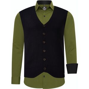 Rusty Neal Hemd mit Weste 2-teilig Khaki XL Rusty Neal Hemd mit Weste 2-teilig Khaki XL