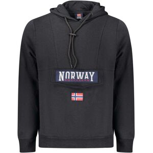 NORWAY 1963 Norwegen 1963 Schwarzes Baumwoll-Hoodie für Männer Schwarz L NORWAY 1963 Norwegen 1963 Schwarzes Baumwoll-Hoodie für Männer Schwarz L