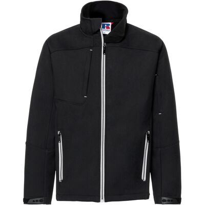 Russell Athletic Russell Herren Bionic Softshell Jacke (Schwarz) Schwarz L Russell Athletic Russell Herren Bionic Softshell Jacke (Schwarz) Schwarz L