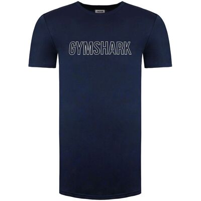 Gymshark Ankunft Grafik Slim Mens Navy T-Shirt Marine 2XL Gymshark Ankunft Grafik Slim Mens Navy T-Shirt Marine 2XL