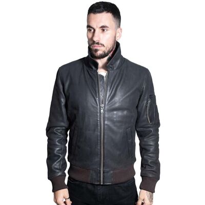 Infinity Leather Herren A2 Rindsleder-Bomberjacke-Oslo Braun XL Infinity Leather Herren A2 Rindsleder-Bomberjacke-Oslo Braun XL