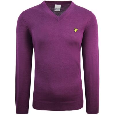 Lyle & Scott Golf Lila Herrenpullover Lila S Lyle & Scott Golf Lila Herrenpullover Lila S