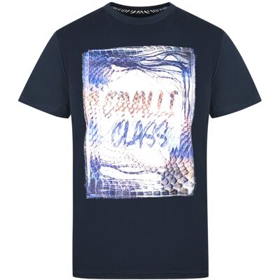 Cavalli Class Box Logo Navy Blau T-Shirt Blau XL Cavalli Class Box Logo Navy Blau T-Shirt Blau XL