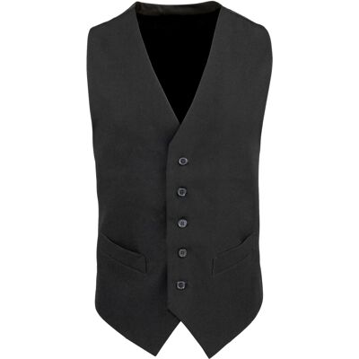 Premier Herren gefütterte Polyesterweste / Catering / Barkleidung (Schwarz) Schwarz M Premier Herren gefütterte Polyesterweste / Catering / Barkleidung (Schwarz) Schwarz M