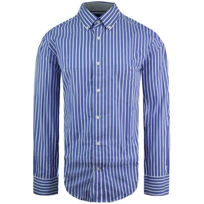 Eden Park Regular Herren Oxford-Hemd in Blau/Weiß Blau M Eden Park Regular Herren Oxford-Hemd in Blau/Weiß Blau M