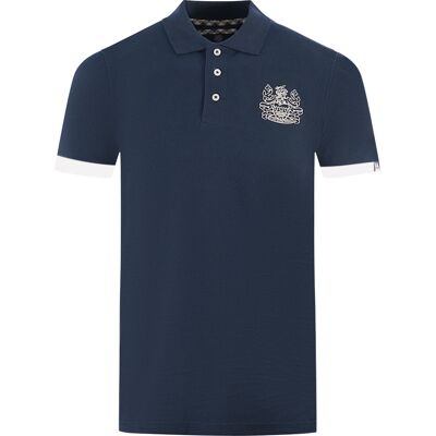 Aquascutum Branded Kragen Marineblau Poloshirt Blau M Aquascutum Branded Kragen Marineblau Poloshirt Blau M
