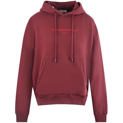 Off-White Wie war Ihre Lieferung dunkelrot Skate Hoodie Dunkelrot XL Off-White Wie war Ihre Lieferung dunkelrot Skate Hoodie Dunkelrot XL
