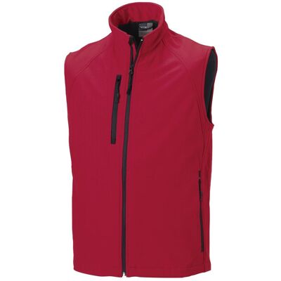 Russell Athletic Russell Herren Soft-Shell-Weste, 3-lagig (Rot) Rot M Russell Athletic Russell Herren Soft-Shell-Weste, 3-lagig (Rot) Rot M