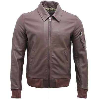 Infinity Leather A2 Bomberjacke der US Airforce aus Rindsleder Braun XL Infinity Leather A2 Bomberjacke der US Airforce aus Rindsleder Braun XL