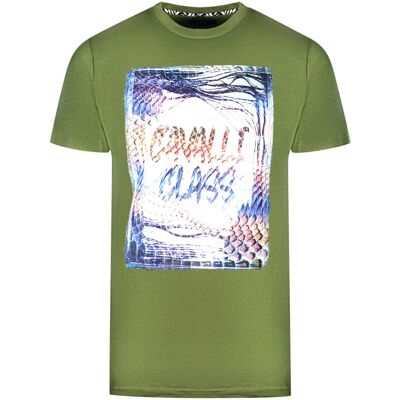 Cavalli Class Box Logo Grünes T-Shirt Grün M Cavalli Class Box Logo Grünes T-Shirt Grün M