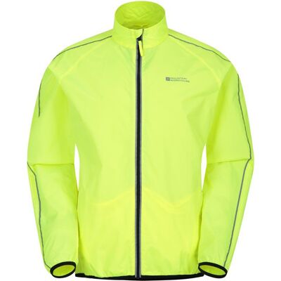 Mountain Warehouse Mens Force Reflektierende Wasserdichte Jacke (Gelb) Gelb 2XS Mountain Warehouse Mens Force Reflektierende Wasserdichte Jacke (Gelb) Gelb 2XS