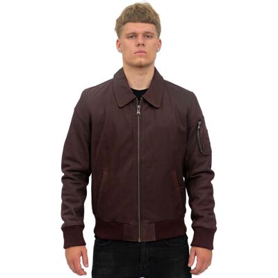 Infinity Leather Herren A2 Rindsleder-Bomberjacke-Oslo Burgund XL Infinity Leather Herren A2 Rindsleder-Bomberjacke-Oslo Burgund XL