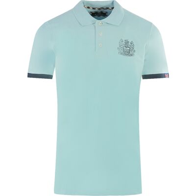 Aquascutum Branded Kragen Hellblaues Poloshirt Blau L Aquascutum Branded Kragen Hellblaues Poloshirt Blau L