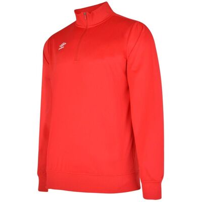 Umbro Herren Club Essential Half Zip Sweatshirt (Zinnoberrot) Rot 2XL Umbro Herren Club Essential Half Zip Sweatshirt (Zinnoberrot) Rot 2XL