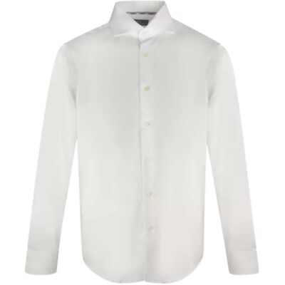 Aquascutum Schlichtes, langarmliges weisses Hemd Weiß XS Aquascutum Schlichtes, langarmliges weisses Hemd Weiß XS