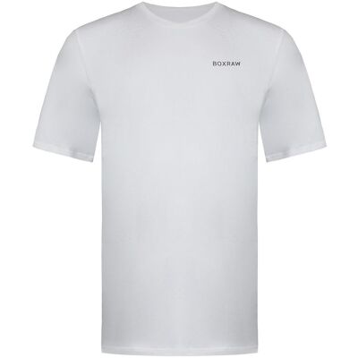 BoxRaw Logo Herren Weißes T-Shirt Weiß 2XL BoxRaw Logo Herren Weißes T-Shirt Weiß 2XL