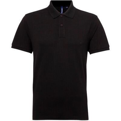 Asquith & Fox Herren Kurzarm Performance Blend Polo Shirt (Schwarz) Schwarz L Asquith & Fox Herren Kurzarm Performance Blend Polo Shirt (Schwarz) Schwarz L