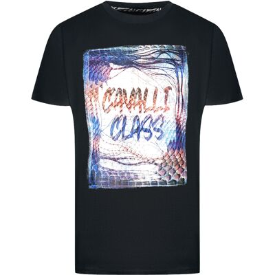 Cavalli Class Box-Logo Schwarzes T-Shirt Schwarz XL Cavalli Class Box-Logo Schwarzes T-Shirt Schwarz XL
