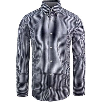 Eden Park Paris Vichy Herren Oxford-Hemd in Blau Marine M Eden Park Paris Vichy Herren Oxford-Hemd in Blau Marine M