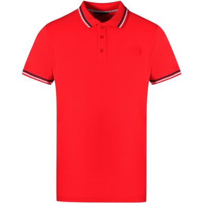 Cavalli Class Rot Polo-Shirt mit Doppelter Kragenkante Rot XL Cavalli Class Rot Polo-Shirt mit Doppelter Kragenkante Rot XL