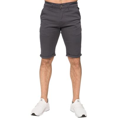 Enzo Herren Slim Fit Stretch Chino Shorts - Grau Grau 32 (Größe) Enzo Herren Slim Fit Stretch Chino Shorts - Grau Grau 32 (Größe)