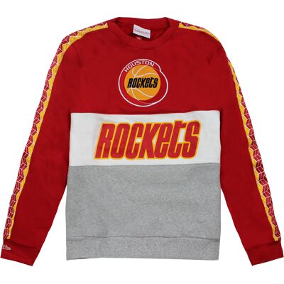 Mitchell & Ness Houston Rockets NBA führende Torschütze Fleece Crew Herrenpullover Rot XS Mitchell & Ness Houston Rockets NBA führende Torschütze Fleece Crew Herrenpullover Rot XS
