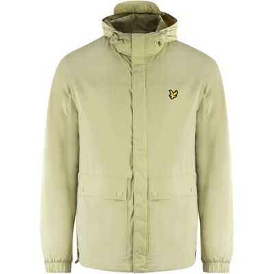Lyle & Scott Jacke mit Kapuze und hellgrüner Tasche Grün L Lyle & Scott Jacke mit Kapuze und hellgrüner Tasche Grün L