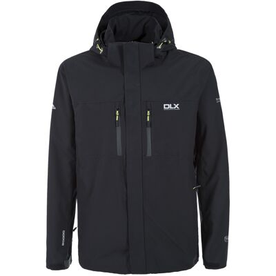 Trespass Mens Oswalt DLX wasserdichte Jacke Schwarz XS Trespass Mens Oswalt DLX wasserdichte Jacke Schwarz XS