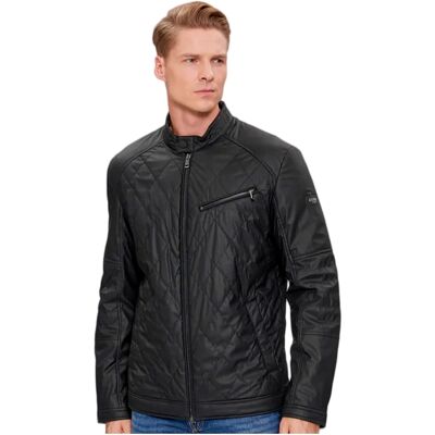 Gep quiltete Jacke für Herren von Guess Schwarz 2XL Gep quiltete Jacke für Herren von Guess Schwarz 2XL