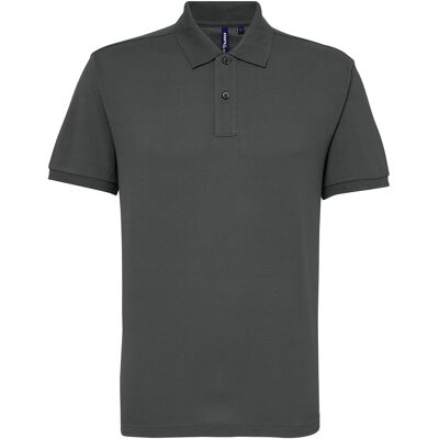 Asquith & Fox Herren Kurzarm Performance Blend Polo Shirt (Holzkohle) Holzkohle L Asquith & Fox Herren Kurzarm Performance Blend Polo Shirt (Holzkohle) Holzkohle L