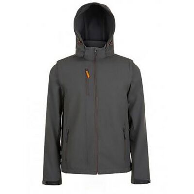 SOLS Herren Transformer Pro Softshell Jacke (Holzkohle) Holzkohle L SOLS Herren Transformer Pro Softshell Jacke (Holzkohle) Holzkohle L