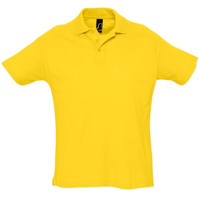 SOLS Herren Sommer II Pique Kurzarm-Poloshirt (Gold) Gelb M SOLS Herren Sommer II Pique Kurzarm-Poloshirt (Gold) Gelb M