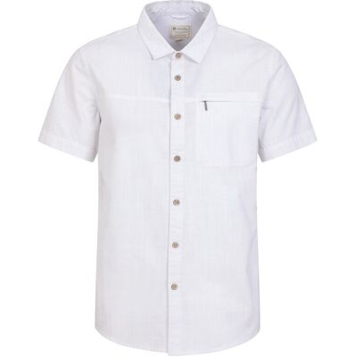 Mountain Warehouse Herren Kokosnuss Slub Kurzarm-Shirt (Weiß) Weiß 2XL Mountain Warehouse Herren Kokosnuss Slub Kurzarm-Shirt (Weiß) Weiß 2XL