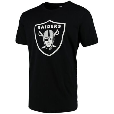 Fanatics Oakland Raiders Schwarzes T-Shirt - Logo-Shirt für Herren Fanatics Oakland Raiders Schwarzes T-Shirt - Logo-Shirt für Herren