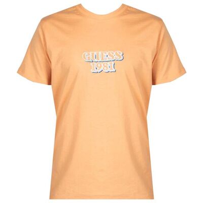 Guess T-Shirt Embro Herren orange Orange L Guess T-Shirt Embro Herren orange Orange L