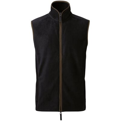 Premier - "Artisan" Weste für Herren (Schwarz/Braun) Schwarz L Premier - "Artisan" Weste für Herren (Schwarz/Braun) Schwarz L