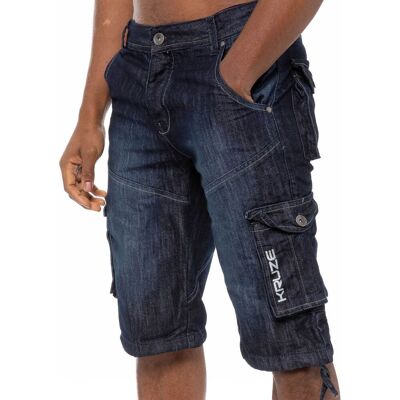 Kruze By Enzo Kruze Herren Cargo Combat Shorts Indigo Blau 40 Kruze By Enzo Kruze Herren Cargo Combat Shorts Indigo Blau 40