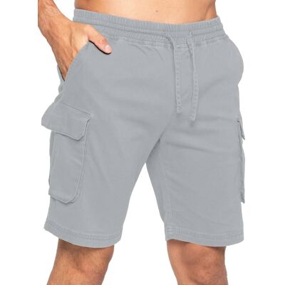 Enzo Herren Cargo Shorts Hellgrau M Enzo Herren Cargo Shorts Hellgrau M