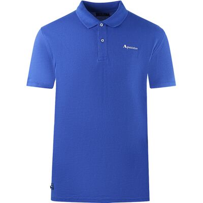 Aquascutum Markenlogo Einfarbig Königsblau Polo-Shirt Blau M Aquascutum Markenlogo Einfarbig Königsblau Polo-Shirt Blau M