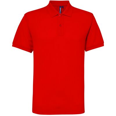 Asquith & Fox Herren Kurzarm Performance Blend Polo Shirt (Rot) Rot L Asquith & Fox Herren Kurzarm Performance Blend Polo Shirt (Rot) Rot L